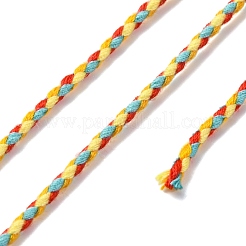 Трехцветный поликоттоновый шнур металлический шнур&nbsp;OCOR-Z003-D123