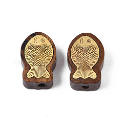 Натуральные деревянные неокрашенные бусины WOOD-N013-003