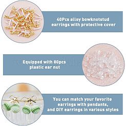 40 шт. Сплав серьги-гвоздики FIND-FH0005-80