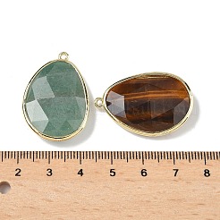 Подвески в форме капли из натурального аметиста G-U028-01G