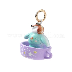 Pendentifs en laiton peints à la bombe et imprimés aux UV&nbsp;KK-CBA6775-01F