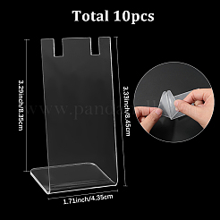 10 шт. акриловые подставки для ожерелий в форме буквы L NDIS-SC0001-02A