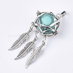 Подвески из сплава с клеткой&nbsp;G-S246-14