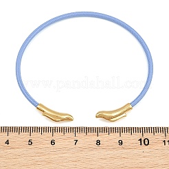 Fabrication de bracelets en fil d'acier tressé&nbsp;KK-CBA6056-02F-G