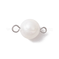 Шармы-соединители из натурального культивированного пресноводного жемчуга&nbsp;PALLOY-JF04192-01