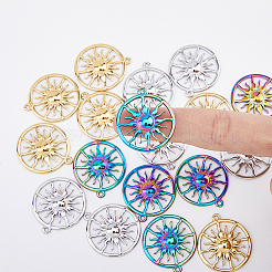 18 шт. 3-цветное ионное покрытие (IP) из нержавеющей стали 304 подвески&nbsp;STAS-DC0014-15