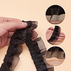Cintas de organza de satén plisadas de 2 capa&nbsp;PJ-TAC0004-02F
