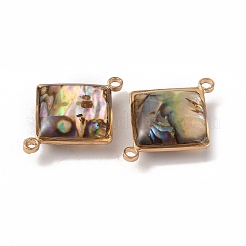 Verbindungsanhänger aus natürlicher Abalone-Muschel/Paua-Muschel&nbsp;KK-WH0031-05C