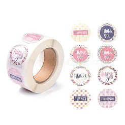 Круглые самоклеющиеся бумажные наклейки из пвх DIY-XCP0001-50