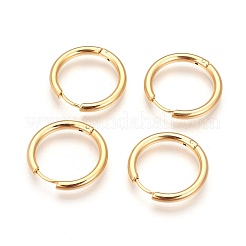 Pendientes de aro de acero inoxidable 304 con revestimiento iónico (IP)&nbsp;X-EJEW-P177-G-07A
