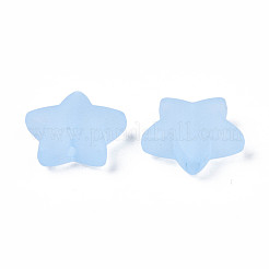 Прозрачные матовые акриловые бусины&nbsp;X-FACR-N002-01A