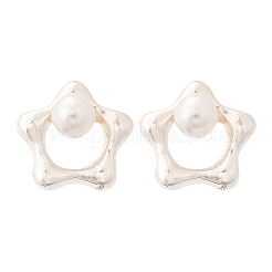 925 стерлингового серебра серьги стержня EJEW-D317-01S