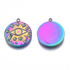 Стойка покрытие радужного цвета нержавеющая сталь 304 подвеска со стразами&nbsp;STAS-N098-037