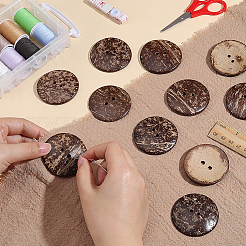 20 bouton en noix de coco&nbsp;COCO-CY0001-01