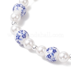 Браслеты ручной работы из фарфора и керамики с цветочным принтом для женщин&nbsp;BJEW-JB12208