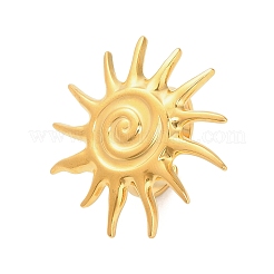 Регулируемые открытые манжетные кольца из нержавеющей стали 304&nbsp;RJEW-C146-01G