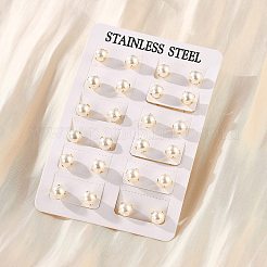 Серьги-гвоздики из нержавеющей стали 304&nbsp;EJEW-I229-01G-C