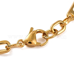 Braccialetti a catena in acciaio inox 201 con placcatura sotto vuoto pvd&nbsp;BJEW-B078-63G