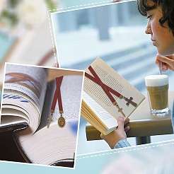 6шт закладки из воловьей кожи AJEW-HY00014