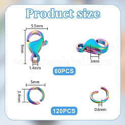 Ионное покрытие (ip) застежки-лобстеры из нержавеющей стали 304&nbsp;STAS-PH0006-13