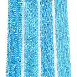 Стеклянные бусины с гальваническим покрытием &nbsp;LS-EGLA-A044-T4mm-L08