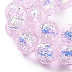 Brins de perles en verre soufflé faites à la main&nbsp;FOIL-K003-06B-17