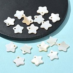 20 шт. подвески-звезды из натуральной пресноводной ракушки&nbsp;SHEL-YW0001-14