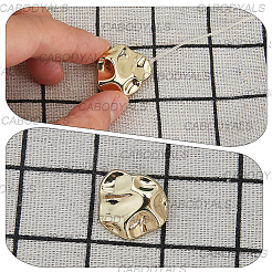 30 Stück 3 Stile 1-Loch-Legierungs-Ösenknöpfe&nbsp;BUTT-CY0001-27G
