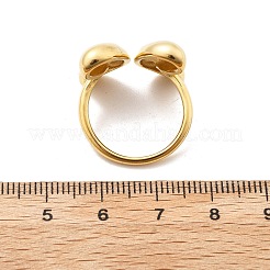 Кольца-манжеты-бабочки из нержавеющей стали 304&nbsp;RJEW-Q012-10G