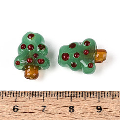 Рождественские бусины лэмпворк ручной работы&nbsp;LAMP-T022-28