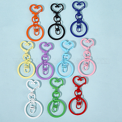 20 шт. 10 цвета железные застежки для брелка&nbsp;FIND-SC0017-35