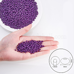 6/0 Backfarbe Glasperlen&nbsp;SEED-OL0002-09-4mm-10