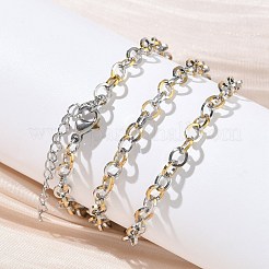 Ожерелья из нержавеющей стали 304 с цепочкой Rolo NJEW-Z102-01GP