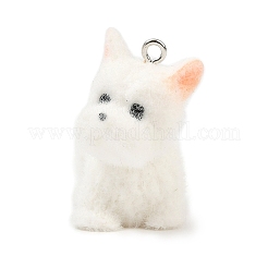 Флокированные подвески из непрозрачной смолы&nbsp;RESI-I353-02P-08