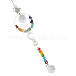 Cuentas de vidrio de chakras&nbsp;HJEW-JM05015-02