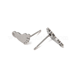 Boucles d'oreilles à tige en acier inoxydable 304&nbsp;SA-CBAAD0D-08P