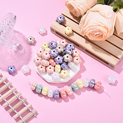 50шт акриловые бусины с УФ-покрытием&nbsp;PACR-YW0001-40