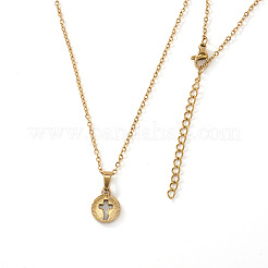 Женские подвески в виде полого креста из нержавеющей стали 306.&nbsp;YU8879