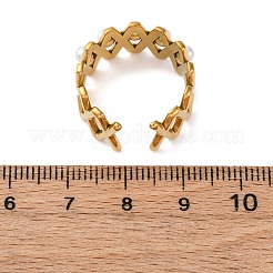 Регулируемые манжеты из нержавеющей стали для женщин&nbsp;RJEW-B126-02G