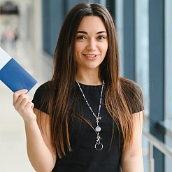 Стеклянные бусины и бусины «кошачий глаз» на тему депрессии&nbsp;HJEW-FH00041