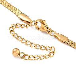 Halsketten mit Schlangenkettenanhänger aus Edelstahl mit Schleife für Damen&nbsp;NJEW-G151-01G
