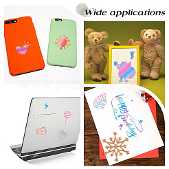 6 лист 6-х стилей самоклеящаяся виниловая лазерная наклейка DIY-AR0002-22