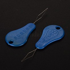糸案内ツール通し鉄縫針デバイス  プラスチックパーツ  ミックスカラー  4.6x1.6x0.15cm  約100個/袋&nbsp;AJEW-L037-02