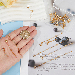 20 шт. 5-х стильный латунный удлинитель цепи кабеля KK-GO0001-55