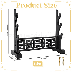 3-stufiger MDF-Wandständer für Schwerter und Katanas&nbsp;ODIS-WH0030-269B