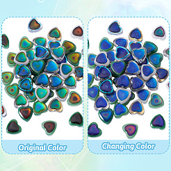 50шт 5 цвета двухцветные стеклянные бусины GLAA-TA0002-92