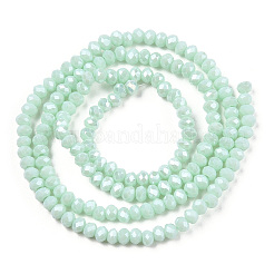 Стеклянные бусины с гальваническим покрытием &nbsp;EGLA-A034-P1mm-A20