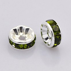 Perline distanziatori strass in ottone&nbsp;RB-A014-Z6mm-09S-NF