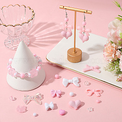 100шт 10 стиля непрозрачные и прозрачные акриловые бусины MACR-SC0002-24