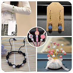 30шт стеклянные горный хрусталь глины проложить круглые бусины&nbsp;RB-TA0001-27B